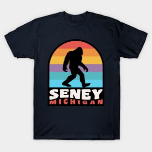 Seney Michigan Upper Peninsula Bigfoot Sasquatch T-Shirt